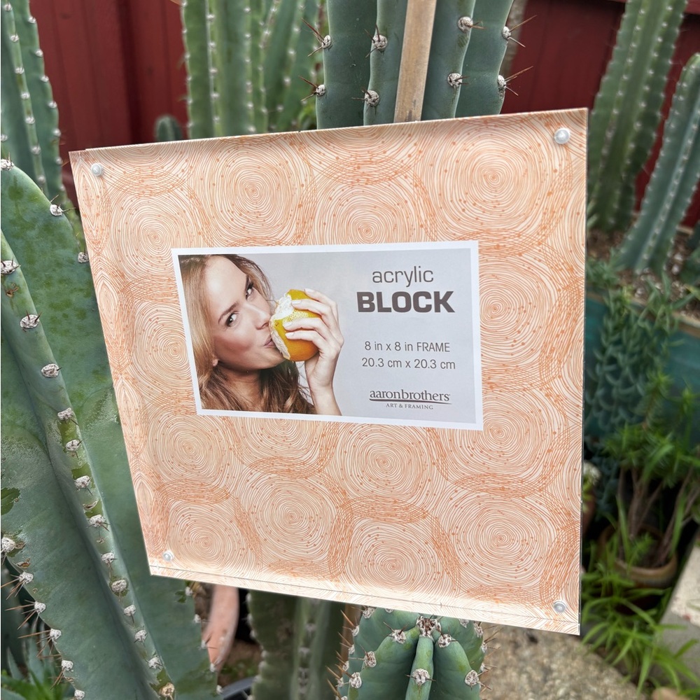 8 x 8” Acrylic Block Picture Frame - Picture 9 of 11